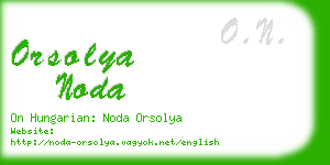 orsolya noda business card